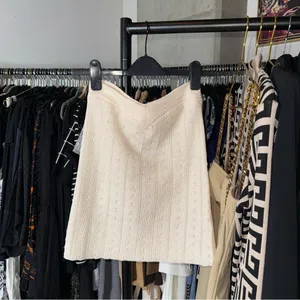 For Love & Lemons Cream Textured Swim Mini Skirt Womens Small EUC thumbnail 3