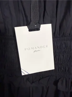 NWT Tuckernuck Pomander Place Black Flynn Midi Dress Cotton Medium thumbnail 4