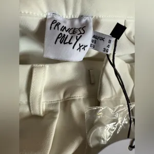 Princess Polly White Pleated Wide Leg Pants Size‎ 4 thumbnail 9