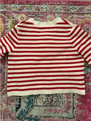 NVLT Anthropologie Stripped Cardigan Sweater thumbnail 3