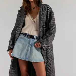 NWT Free People Hometown Denim Mini Skirt in Good Old Days thumbnail 2