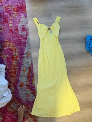 Yellow Maxi Hello Molly Dress thumbnail 2