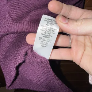 Maurices Purple Scoop Neck Button Front 3/4 Sleeve Cardigan Sweater Medium thumbnail 7