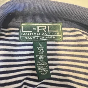 753 | Lauren Ralph Lauren‎ Active Striped Full Zip Track Jacket Navy Womens Med thumbnail 6