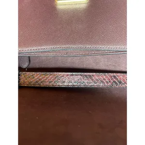 Coach C6777 Snake Embossed Cross Body Metallic Cherry Oxblood Pebbled Leather‎ thumbnail 8