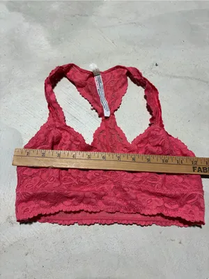 Free people intimately Lace Racerback Bralette coral small thumbnail 4