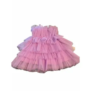 Lavender Mable Aileen Ruffle Mini Dress - Size S thumbnail 3