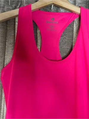 90 Degree By Reflex Vibrant Pink Racerback Active Tank Size Medium thumbnail 5