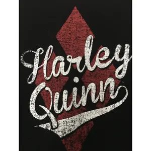Women's Juniors Sweatshirt Batman Harley Quinn Ringer Size M Multi-Color thumbnail 4