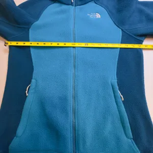 The North Face Med TKA 100 Full Zip Fleece Jacket Blue Women Two Tone Mock Neck thumbnail 8
