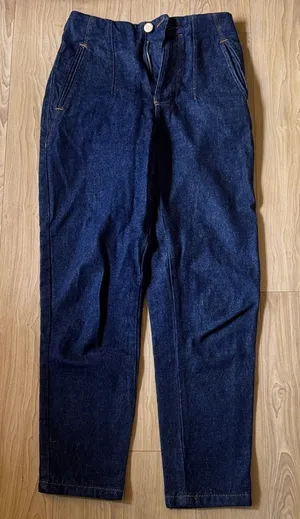 Zara Women's Dark Blue Relaxed Pants thumbnail 1
