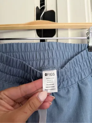 Figs Yola High-Rise Slim Scrub Pants blue Heather indigo‎ thumbnail 2