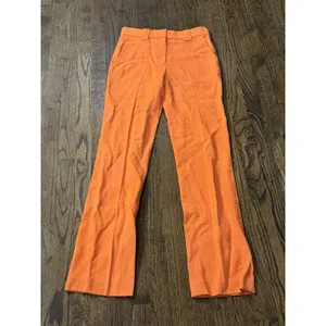 A.L.C. Kennedy‎ Trouser Pants Clementine Orange Straight Leg Slacks NEW Size 00 thumbnail 2