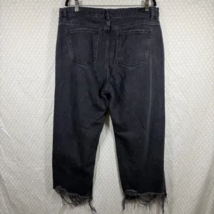 DL1961 Black Hepburn Wide Leg 27” Jeans‎ thumbnail 5