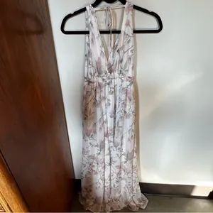 Show me your mumu floral maxi dress white and pink XS thumbnail 7
