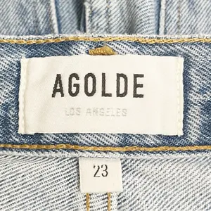 AGOLDE 90s Crop Mid-Rise Loose Straight Jeans Medium Wash Size 23 Organic Denim thumbnail 10