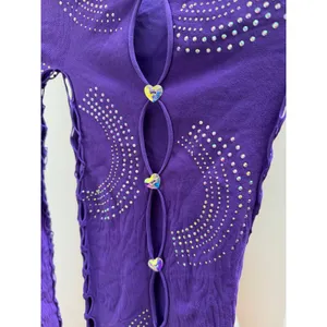 Poster Girl Rhinestoned Miranda Dress Twilight Purple One Size thumbnail 8