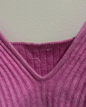 Pink knitted crop top Size M thumbnail 3