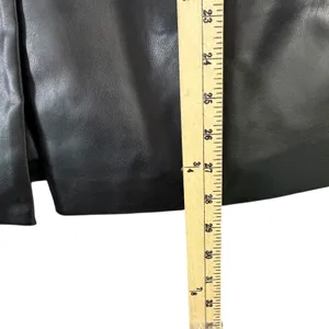 CAbi James Jacket Womens Medium Black Soft‎ Faux Leather Blazer Tailored #4495 thumbnail 8