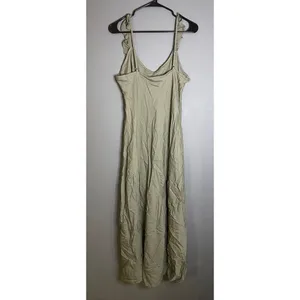 And Now Crushed Oregano Sleeveless Ruffle Maxi Dress Size Large NWT thumbnail 5