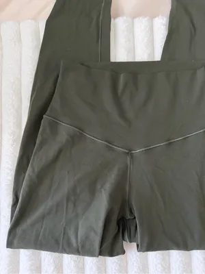 aerie High-Waist Olive Leggings thumbnail 2