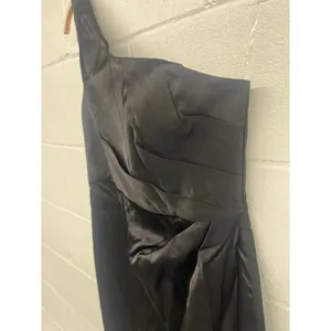 NWT Nookie Sz M Virtue Black One Shoulder Thigh High Slit Evening Cocktail Gown thumbnail 4