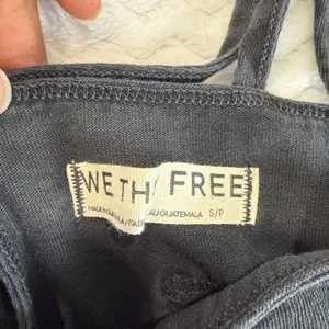 We The Free Free People Black Front Tie Spaghetti Strap Camisole Top Small thumbnail 4