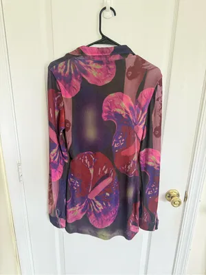 With Jeán Andy Dress in Flamboyant Anthurium Print thumbnail 6