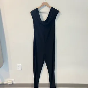CLUB L LONDON Off The Shoulder Black Maternity Bardot‎ Fitted Jumpsuit thumbnail 7