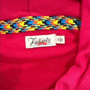 Faherty NWOT Color-block stripped relaxed hoodie thumbnail 5