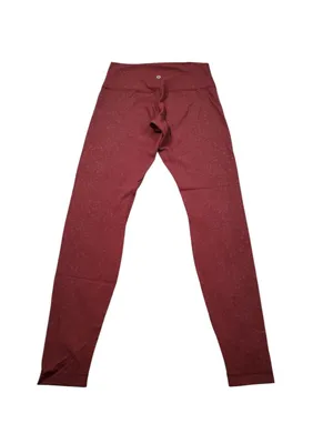 Lululemon HR Align Pant 28" Engineer Print City Camo Chianti Red Size 8 Leggings thumbnail 2