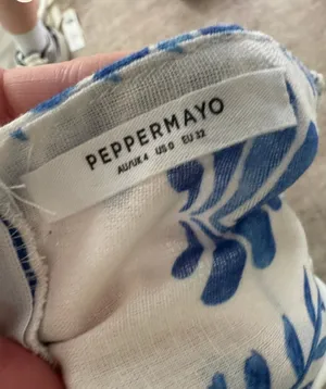 Peppermayo Sabine linen mini dress size 0 thumbnail 3
