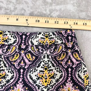 J.Crew Pencil Skirt Boho Paisley Damask Cotton Lined Pink Women Size 0 Cotton thumbnail 5