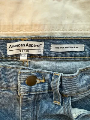 American Apparel‎ High-Waisted Jeans – Size 28 thumbnail 2
