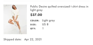 Public Desire Quilted Tshirt Dress thumbnail 4