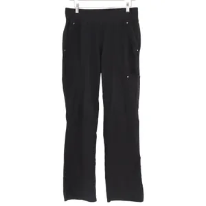 Tree Of Life Cargo Pants Women Medium Black Patch Pockets High Rise Straight Leg thumbnail 2