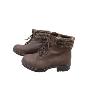 Torrid Womens Brown Faux Leather Hiking Sweater Boots Size 10 SKU 7175 thumbnail 3