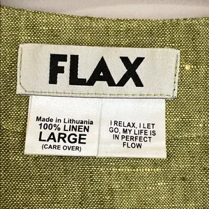 FLAX 100% Linen Oversized Tunic Shirt Tunic Pockets Lagenlook Boho Sz Large thumbnail 4