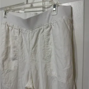 Faherty Arlie‎ Day White Jogger Pants size XL linen thumbnail 4