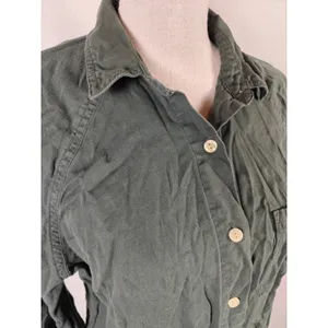 Womens Universal Thread Button Down Shirt Green Size XS thumbnail 4