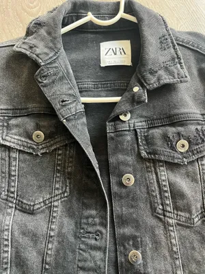 ZARA Denim Jacket Black thumbnail 2