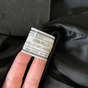 Leather Factory Firenze Italy Womens Black Leather Blazer Jacket Coat Sz 38 US 4 thumbnail 6