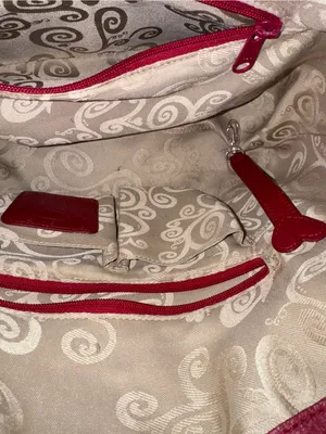 Brighton Red Heart Print Fabric Shoulder Bag thumbnail 7