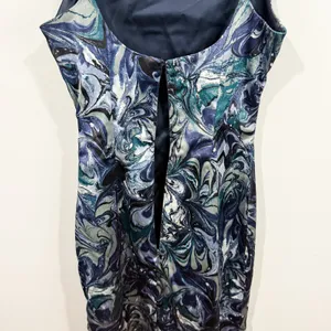 Abercrombie & Fitch Marble Print Midi Dress XS Spaghetti Strap EUC thumbnail 4