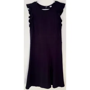 Old Navy Black Sleeveless Ruffle Trim Sheath Dress thumbnail 15