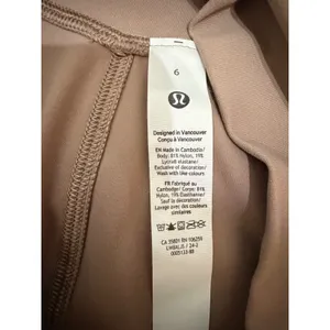 Lululemon Nulu High Rise Midi Skirt Taupe Brown Side Pockets Stretch Size 6 thumbnail 6