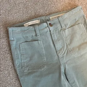 Pilcro and the Letterpress Anthro Mint Green High-Rise Skinny Corduroys Pants thumbnail 5