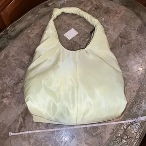 NWT a new day Zip knotted closure Yellow purse shoulder bag crossbody lime thumbnail 2