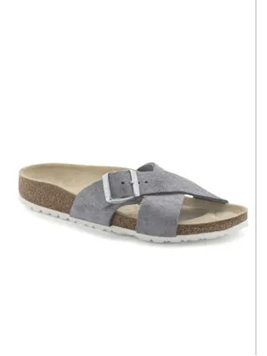 Women's Birkenstock Siena Suede Sandals Purple Shimmer Cross Strap Size 9 40 thumbnail 9
