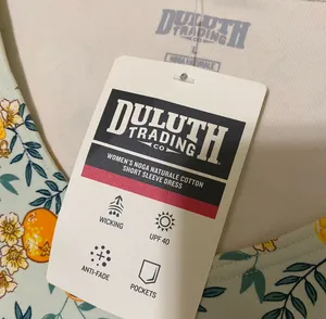 Duluth trading co natural cotton dress with pockets thumbnail 2